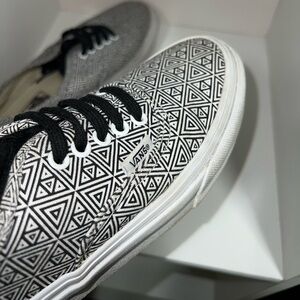 Black & White patterned Vans